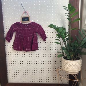 Long sleeved plaid top